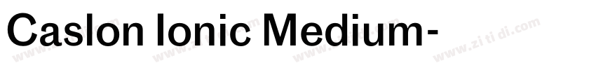 Caslon Ionic Medium字体转换
